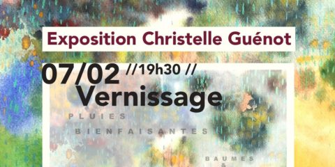 Vernissage de l’exposition “Pluies Bienfaisantes” – Christelle Guénot